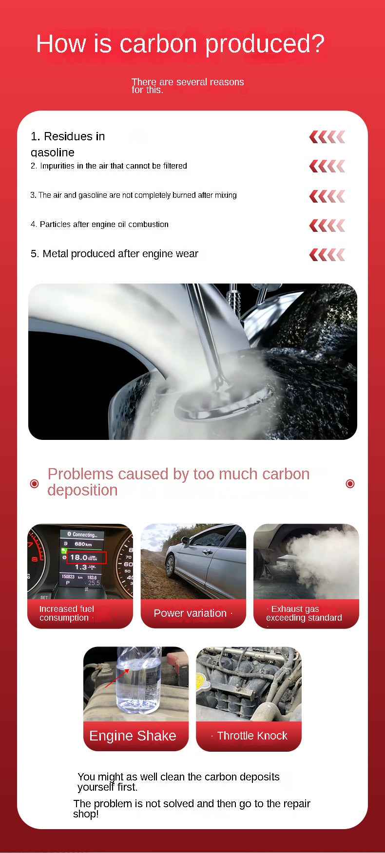 Master Miao 4-in-1 Engine Carbon Care & Fuel System Protector