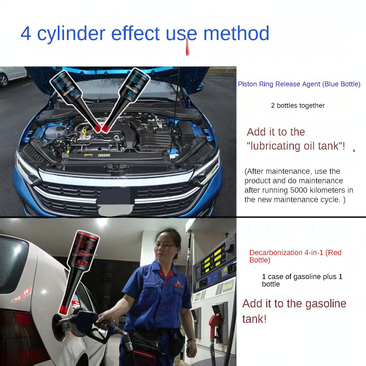 Master Miao Engine Care Additive, Sludge & Carbon Cleaner, Improve Engine Performance & Reduce Oil Burn