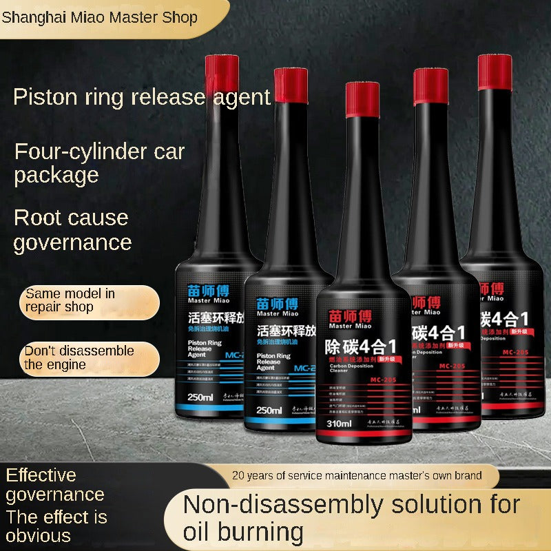 Master Miao Engine Care Additive, Sludge & Carbon Cleaner, Improve Engine Performance & Reduce Oil Burn